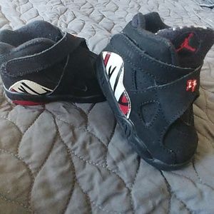 Jordan Kids 8 Retro Black Red White 305360-061 4C